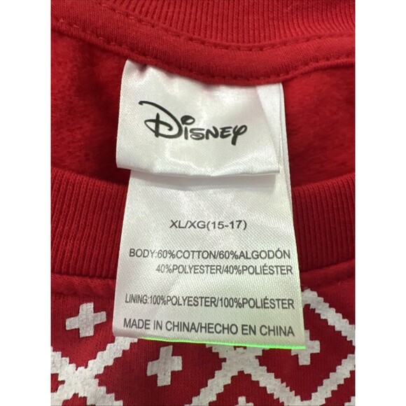 Disney Mickey and Minnie Happy Holidays light up sweater size Xl NWT New Battery - Picture 4 of 9